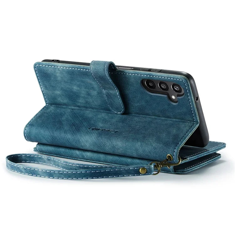 CASEME C30 Series for Samsung Galaxy A15 4G / 5G Case 10 Card Holder Leather Flip Protective Phone Cover