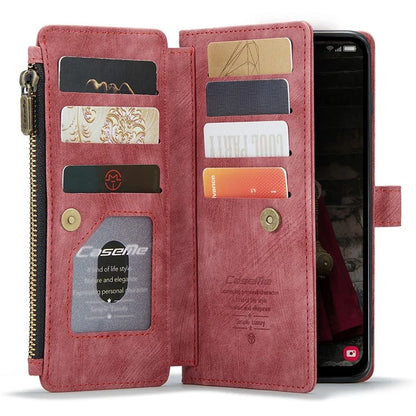 CASEME C30 Series for Samsung Galaxy A15 4G / 5G Case 10 Card Holder Leather Flip Protective Phone Cover
