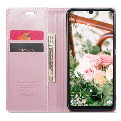 CASEME 003 Series For Samsung Galaxy A15 4G / 5G Leather Case Waxy Crazy Horse Texture Phone Wallet Cover