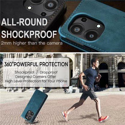 CASEME 013 Series For Xiaomi Redmi Note 13 Pro 4G / Poco M6 Pro 4G Leather Case Card Holder Phone Cover