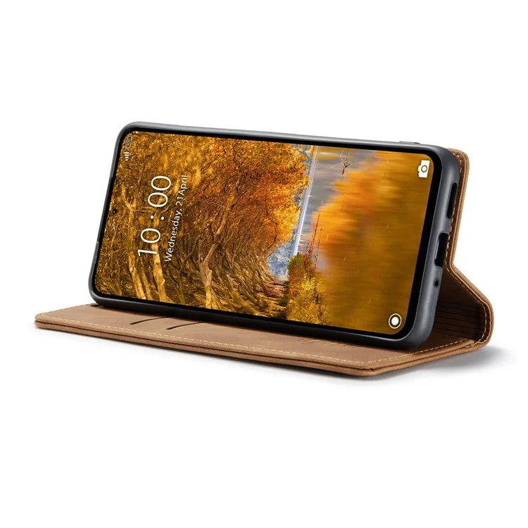 CASEME 013 Series For Xiaomi Redmi Note 13 Pro 4G / Poco M6 Pro 4G Leather Case Card Holder Phone Cover
