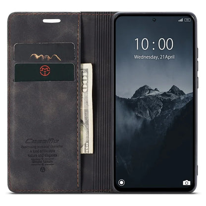 CASEME 013 Series For Xiaomi Redmi Note 13 Pro 4G / Poco M6 Pro 4G Leather Case Card Holder Phone Cover