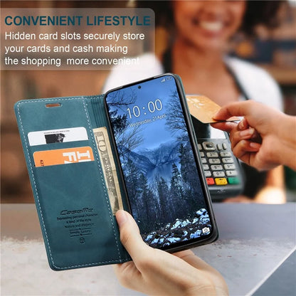 CASEME 013 Series For Xiaomi Redmi Note 13 4G Leather Cover Card Holder Phone Stand