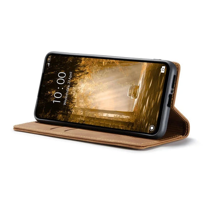 CASEME 013 Series For Xiaomi Redmi Note 13 4G Leather Cover Card Holder Phone Stand
