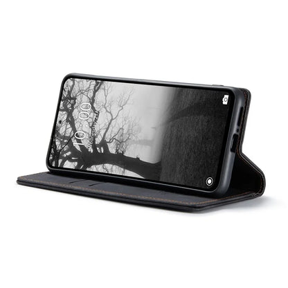 CASEME 013 Series For Xiaomi Redmi Note 13 4G Leather Cover Card Holder Phone Stand