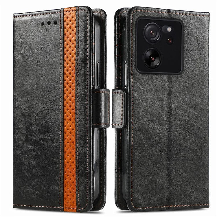 CASENEO 002 Series For Xiaomi 13T / 13T Pro / Redmi K60 Ultra Case Leather RFID Blocking Phone Cover