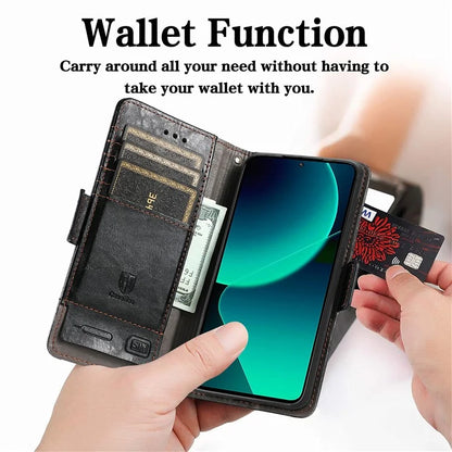 CASENEO 002 Series For Xiaomi 13T / 13T Pro / Redmi K60 Ultra Case Leather RFID Blocking Phone Cover