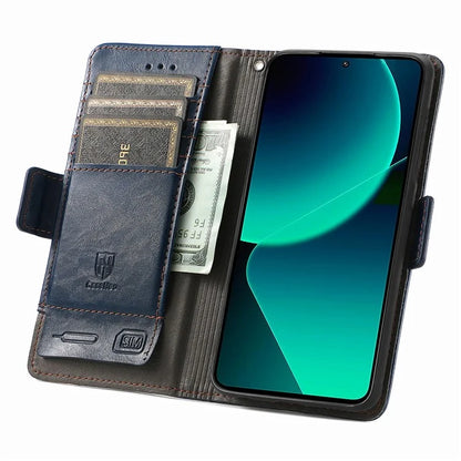 CASENEO 002 Series For Xiaomi 13T / 13T Pro / Redmi K60 Ultra Case Leather RFID Blocking Phone Cover