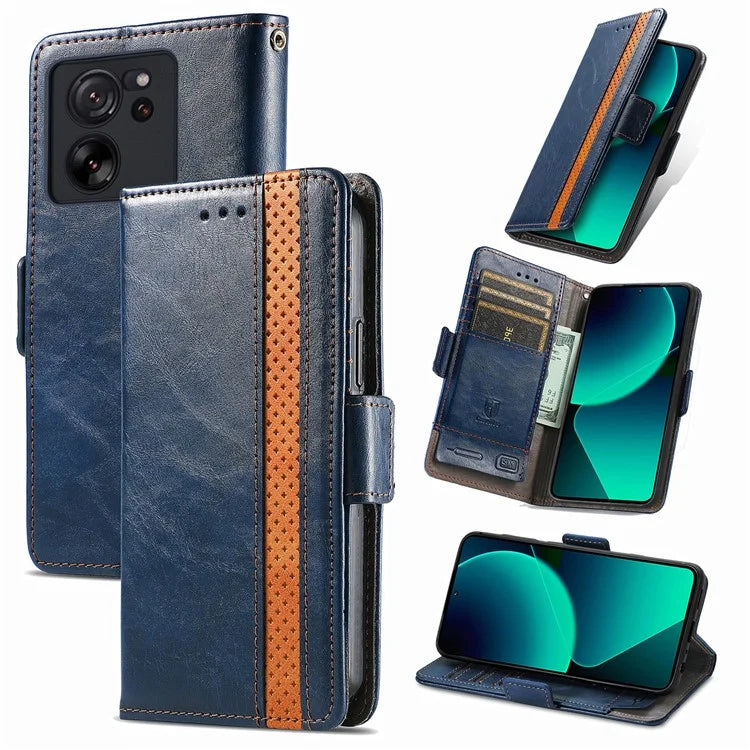 CASENEO 002 Series For Xiaomi 13T / 13T Pro / Redmi K60 Ultra Case Leather RFID Blocking Phone Cover