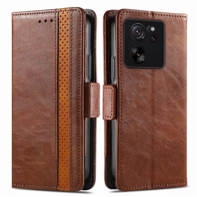 CASENEO 002 Series For Xiaomi 13T / 13T Pro / Redmi K60 Ultra Case Leather RFID Blocking Phone Cover