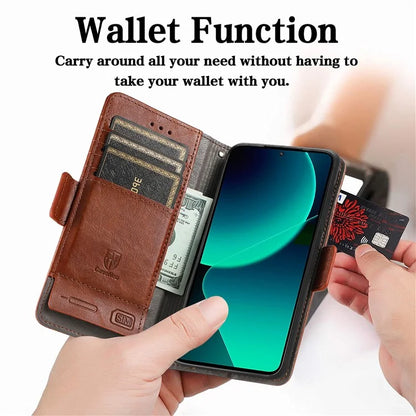 CASENEO 002 Series For Xiaomi 13T / 13T Pro / Redmi K60 Ultra Case Leather RFID Blocking Phone Cover
