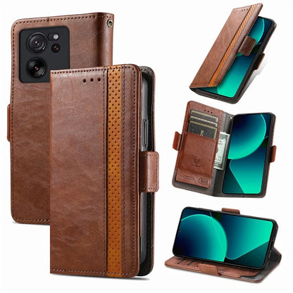 CASENEO 002 Series For Xiaomi 13T / 13T Pro / Redmi K60 Ultra Case Leather RFID Blocking Phone Cover
