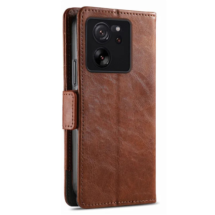 CASENEO 002 Series For Xiaomi 13T / 13T Pro / Redmi K60 Ultra Case Leather RFID Blocking Phone Cover
