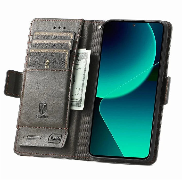 CASENEO 002 Series For Xiaomi 13T / 13T Pro / Redmi K60 Ultra Case Leather RFID Blocking Phone Cover