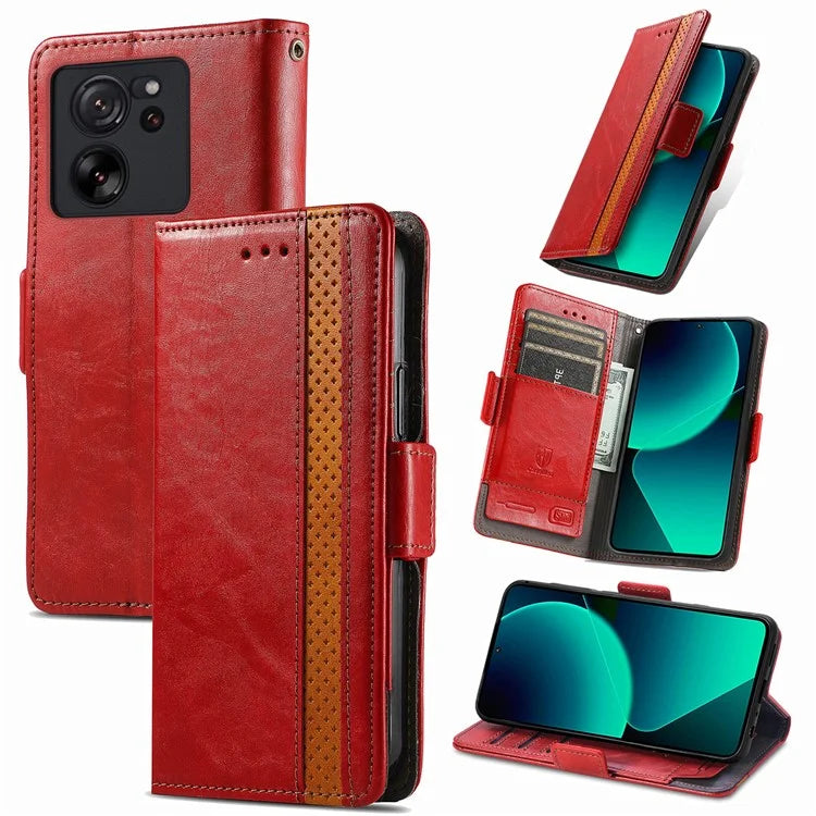 CASENEO 002 Series For Xiaomi 13T / 13T Pro / Redmi K60 Ultra Case Leather RFID Blocking Phone Cover