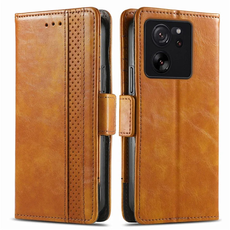 CASENEO 002 Series For Xiaomi 13T / 13T Pro / Redmi K60 Ultra Case Leather RFID Blocking Phone Cover