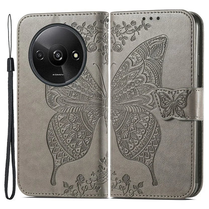For Xiaomi Redmi A3 / Poco C61 4G Cellphone Stand Case Imprinted Pattern PU Leather Phone Cover