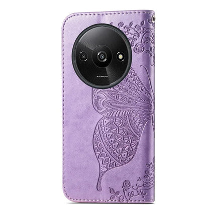 For Xiaomi Redmi A3 / Poco C61 4G Cellphone Stand Case Imprinted Pattern PU Leather Phone Cover