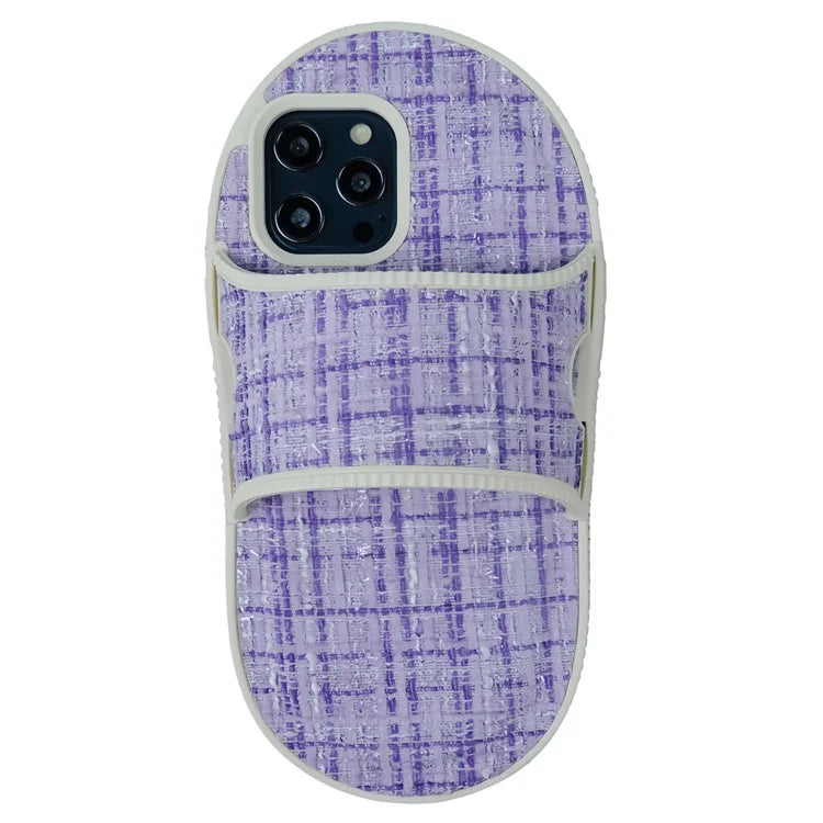For iPhone 13 Pro 6.1 inch TPU Case Slipper Style Mirror Design Phone Shell