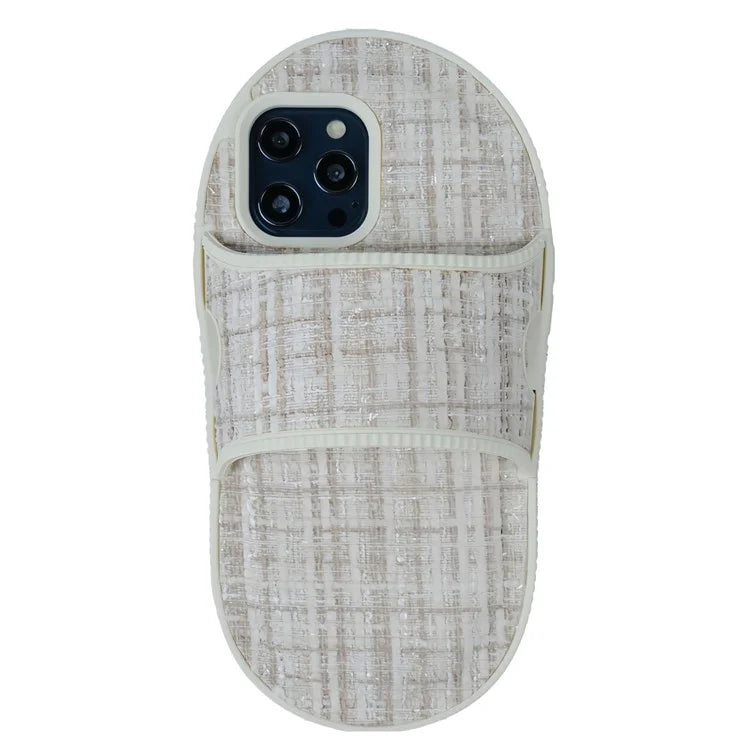For iPhone 13 Pro 6.1 inch TPU Case Slipper Style Mirror Design Phone Shell