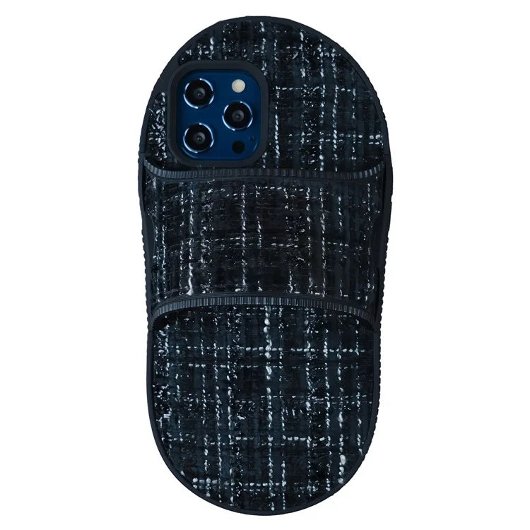 For iPhone 15 Pro Case Slipper Shape Kickstand TPU Protective Phone Cover