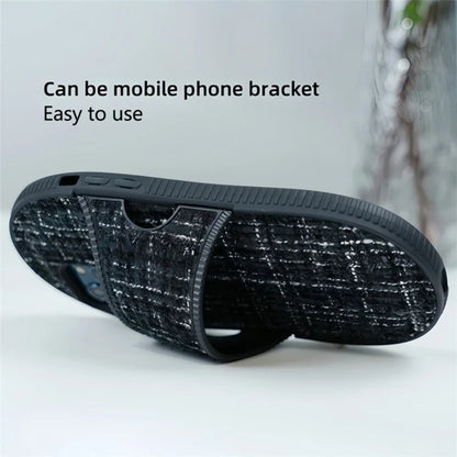 For iPhone 15 Pro Case Slipper Shape Kickstand TPU Protective Phone Cover