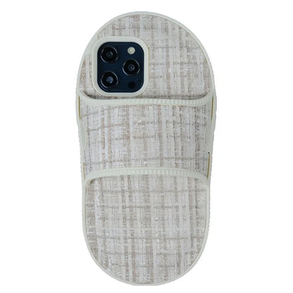 For iPhone 14 Pro Case Slipper Design Kickstand TPU Shockproof Phone Cover