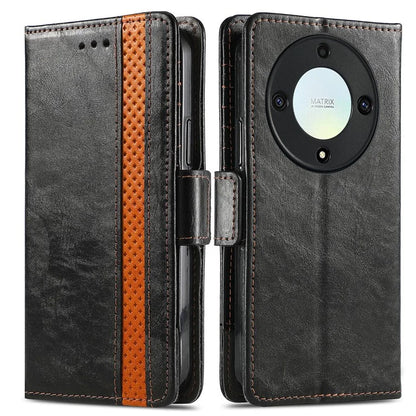 CASENEO 002 Series For Honor X40 5G / X9a 5G / Magic5 Lite 5G Phone Cover RFID Blocking Splicing Leather Wallet Case