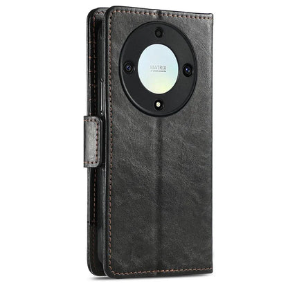 CASENEO 002 Series For Honor X40 5G / X9a 5G / Magic5 Lite 5G Phone Cover RFID Blocking Splicing Leather Wallet Case