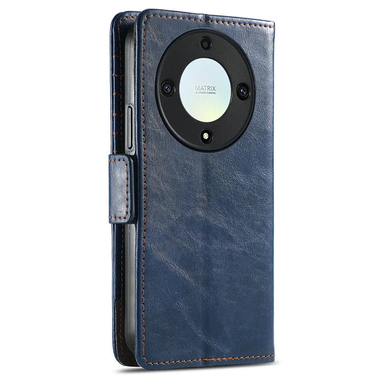 CASENEO 002 Series For Honor X40 5G / X9a 5G / Magic5 Lite 5G Phone Cover RFID Blocking Splicing Leather Wallet Case