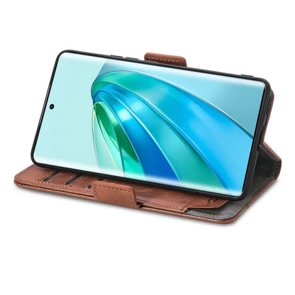 CASENEO 002 Series For Honor X40 5G / X9a 5G / Magic5 Lite 5G Phone Cover RFID Blocking Splicing Leather Wallet Case