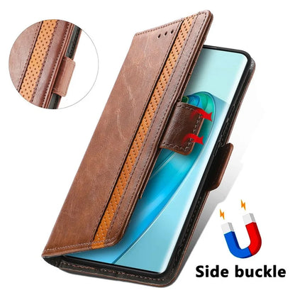 CASENEO 002 Series For Honor X40 5G / X9a 5G / Magic5 Lite 5G Phone Cover RFID Blocking Splicing Leather Wallet Case
