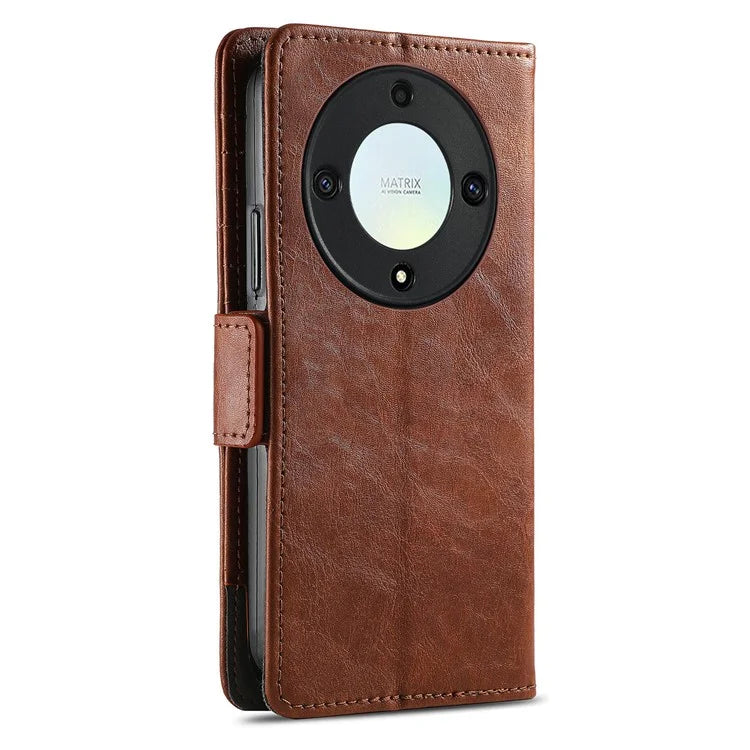 CASENEO 002 Series For Honor X40 5G / X9a 5G / Magic5 Lite 5G Phone Cover RFID Blocking Splicing Leather Wallet Case
