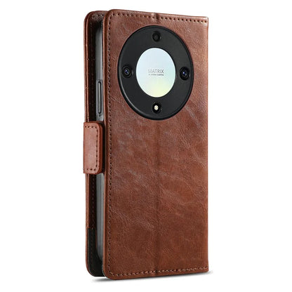 CASENEO 002 Series For Honor X40 5G / X9a 5G / Magic5 Lite 5G Phone Cover RFID Blocking Splicing Leather Wallet Case