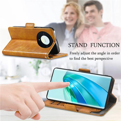 CASENEO 002 Series For Honor X40 5G / X9a 5G / Magic5 Lite 5G Phone Cover RFID Blocking Splicing Leather Wallet Case