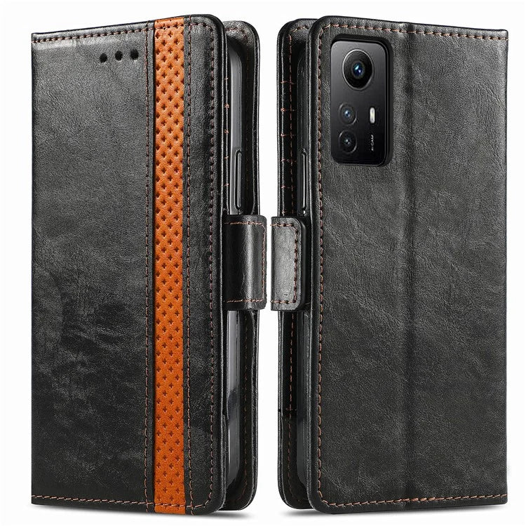 CASENEO 002 Series For Xiaomi Redmi Note 12S 4G PU Leather Case RFID Blocking Stand Phone Cover