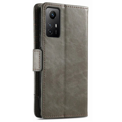 CASENEO 002 Series For Xiaomi Redmi Note 12S 4G PU Leather Case RFID Blocking Stand Phone Cover