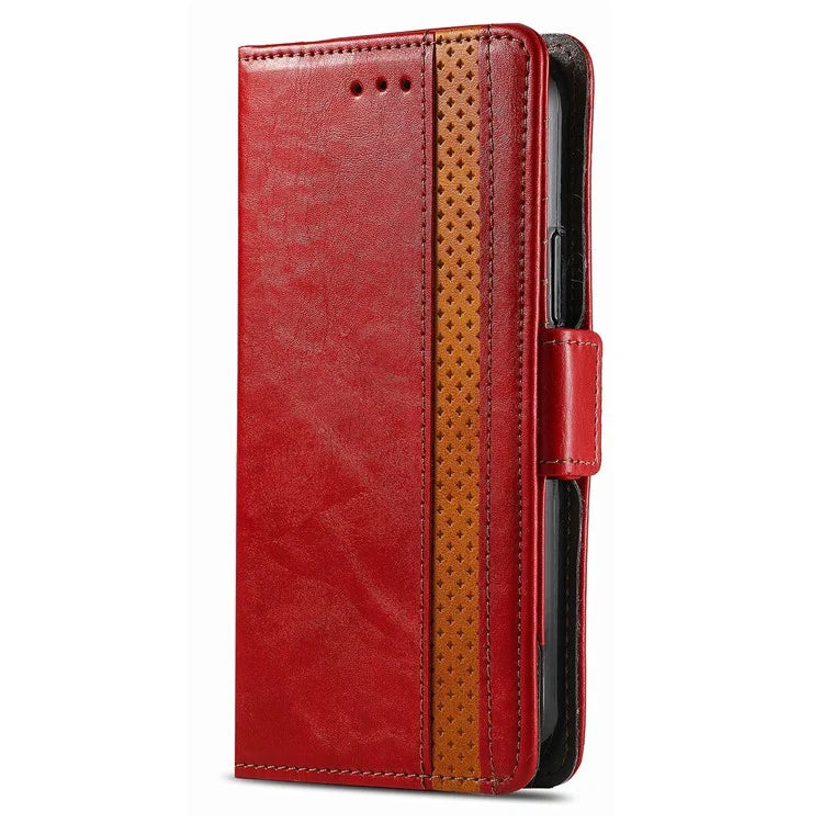 CASENEO 002 Series For Xiaomi Redmi Note 12S 4G PU Leather Case RFID Blocking Stand Phone Cover