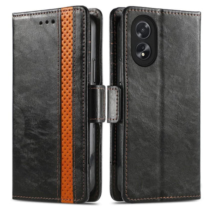 CASENEO 002 Series For Oppo A38 4G / A18 4G Case PU Leather RFID Blocking Wallet Phone Cover