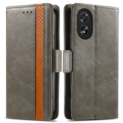 CASENEO 002 Series For Oppo A38 4G / A18 4G Case PU Leather RFID Blocking Wallet Phone Cover