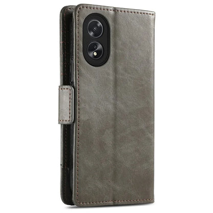 CASENEO 002 Series For Oppo A38 4G / A18 4G Case PU Leather RFID Blocking Wallet Phone Cover