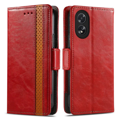 CASENEO 002 Series For Oppo A38 4G / A18 4G Case PU Leather RFID Blocking Wallet Phone Cover