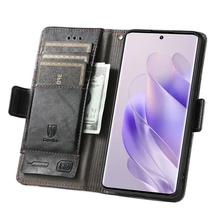 CASENEO 002 Series For Infinix Zero 30 5G Phone Case Leather Wallet RFID Blocking Cover