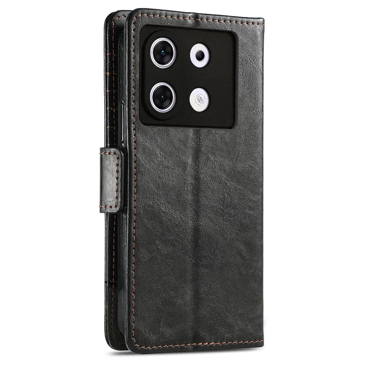 CASENEO 002 Series For Infinix Zero 30 5G Phone Case Leather Wallet RFID Blocking Cover