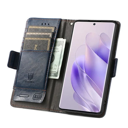 CASENEO 002 Series For Infinix Zero 30 5G Phone Case Leather Wallet RFID Blocking Cover