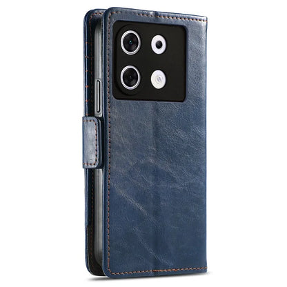 CASENEO 002 Series For Infinix Zero 30 5G Phone Case Leather Wallet RFID Blocking Cover