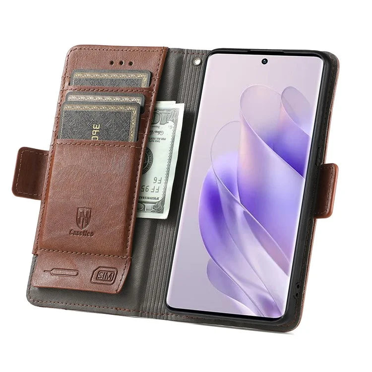 CASENEO 002 Series For Infinix Zero 30 5G Phone Case Leather Wallet RFID Blocking Cover