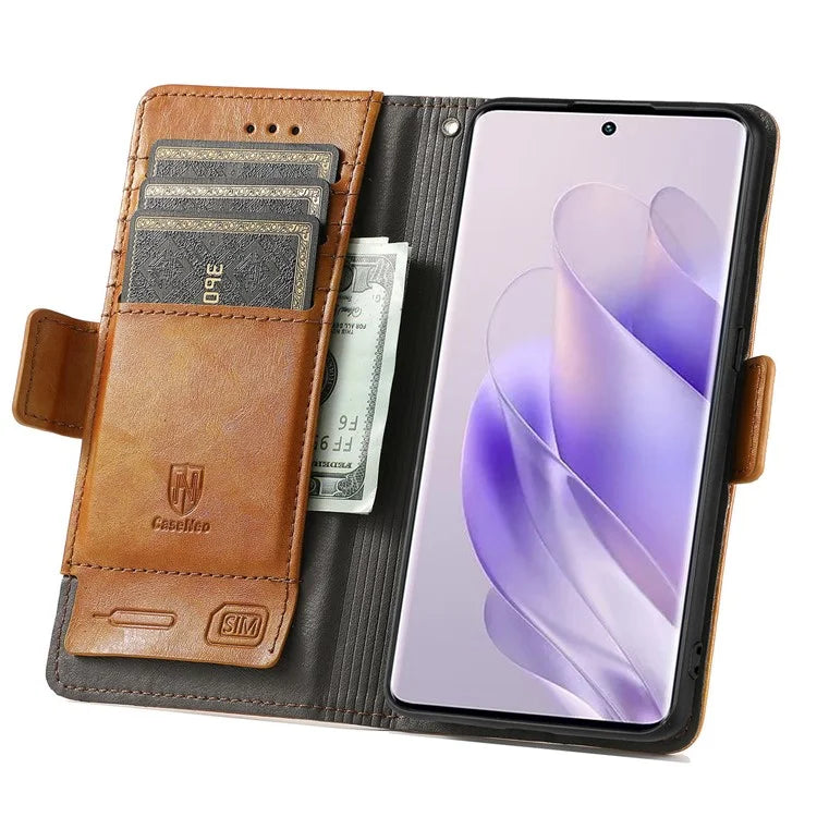 CASENEO 002 Series For Infinix Zero 30 5G Phone Case Leather Wallet RFID Blocking Cover