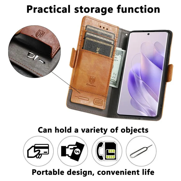 CASENEO 002 Series For Infinix Zero 30 5G Phone Case Leather Wallet RFID Blocking Cover