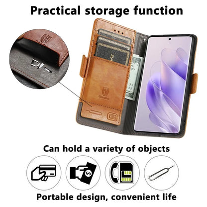 CASENEO 002 Series For Infinix Zero 30 5G Phone Case Leather Wallet RFID Blocking Cover